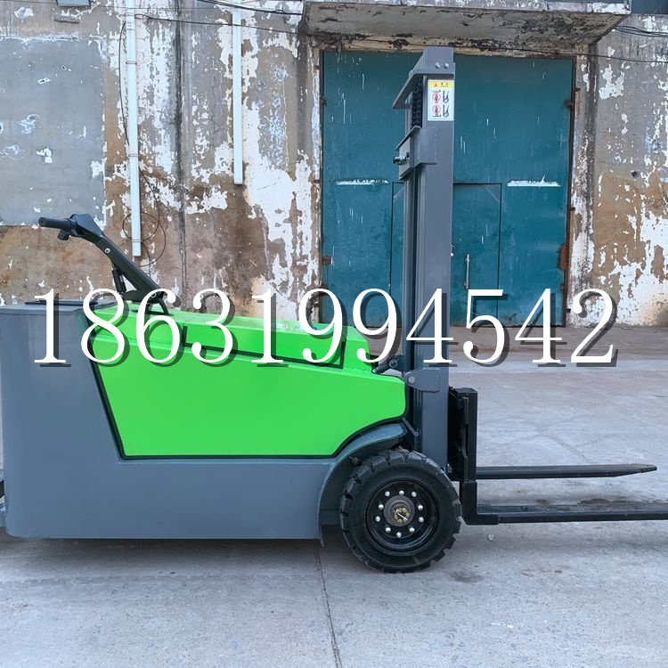 新田县小型电动叉车1吨2吨步行站驾式电瓶堆高充电装卸车液压升降车铲车